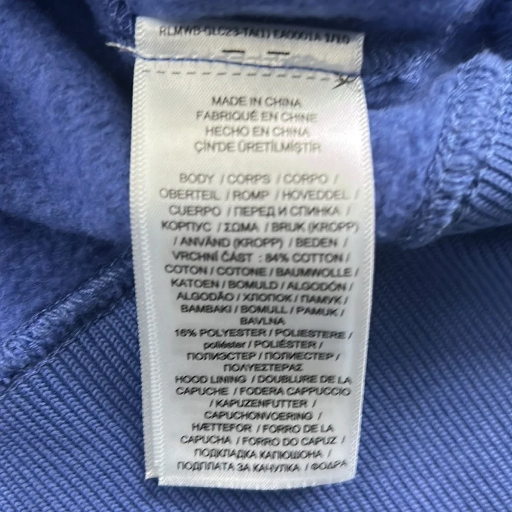 Polo Ralph Lauren blue cropped hoody size XS NWT - Picture 4 of 8